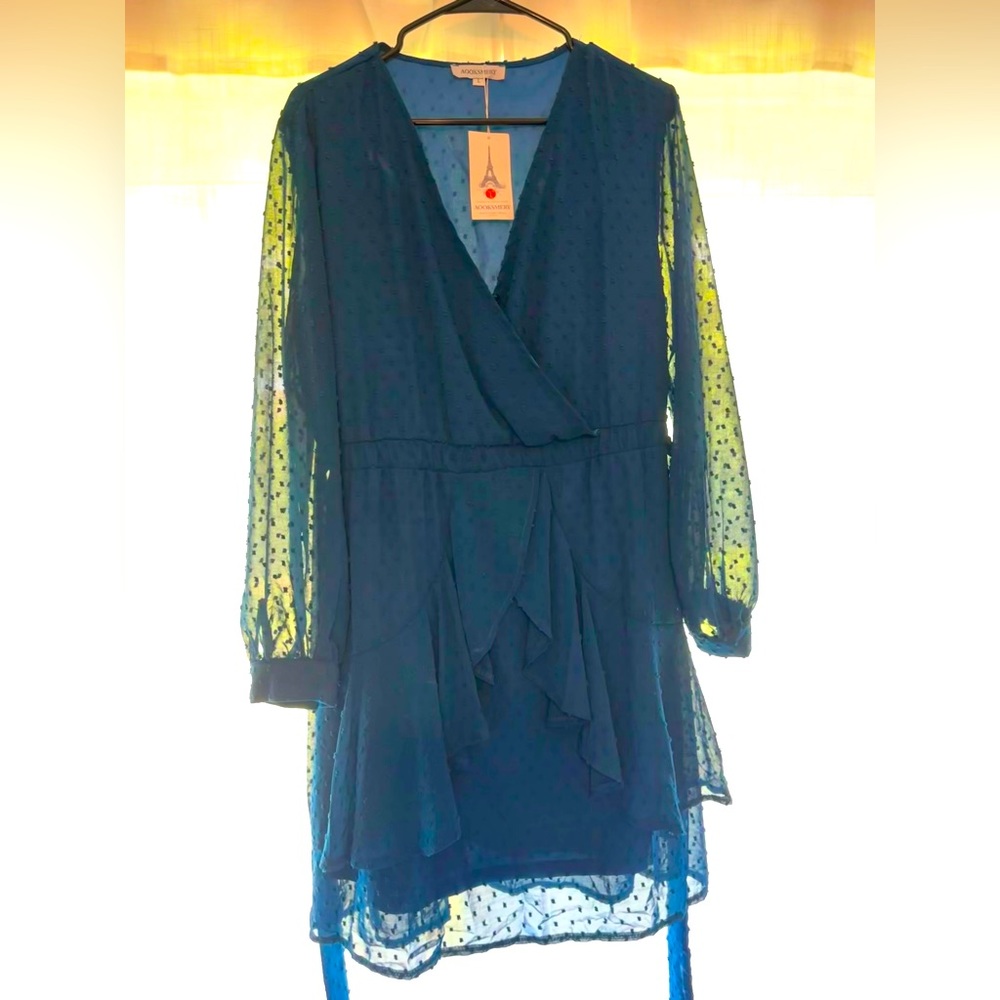 Dark Teal long sleeve dress